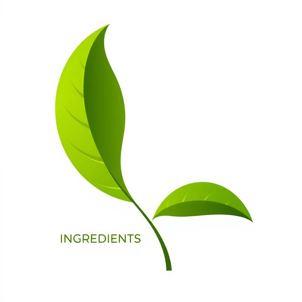 Icono de hoja verde representando ingredientes naturales